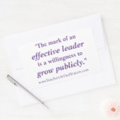 効果的なリーダーのシール 長方形シール (封筒)