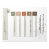 効果的頭が切れるな計画ゴールテンプレート ノートパッド (正面)