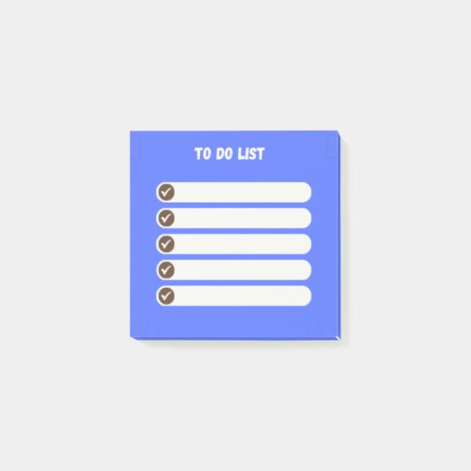 効率的なTo-Doリストの投稿ノート（青） ポストイット (正面)