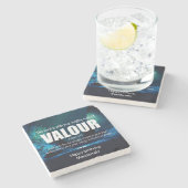 勇パーソナライズされた勇の士 ストーンコースター (横)