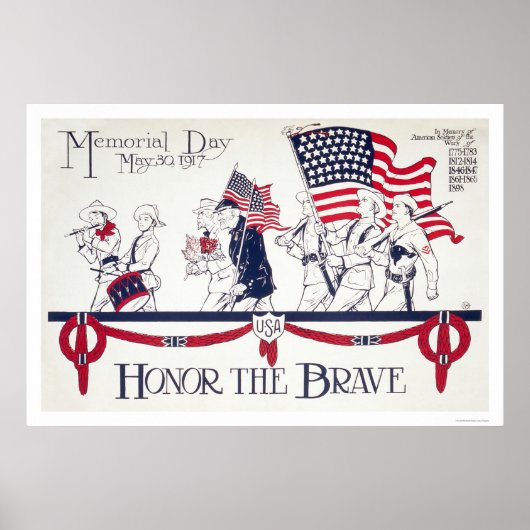 勇士を敬う ポスター (正面)