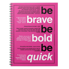 勇敢があって下さい。 はっきりしたがあって下さい。 速いがあって下さい。 やる気を起こさせるな引用文 ノートブック