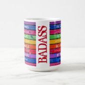 勇敢があって下さい。 強いがあって下さい。-虹-マグ2 コーヒーマグカップ (中央)