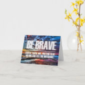 勇敢が-やる気を起こさせるな引用文あって下さい カード (黄色い花)