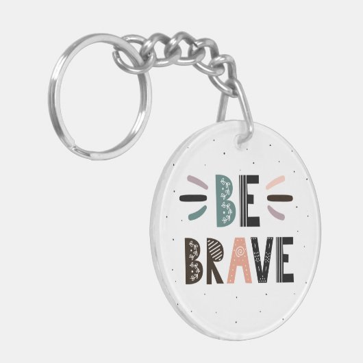 勇敢である キーホルダー (正面左)