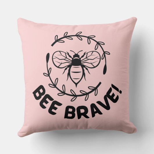 勇敢である クッション (裏面)