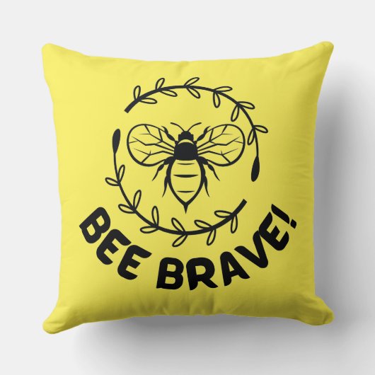 勇敢である クッション (裏面)