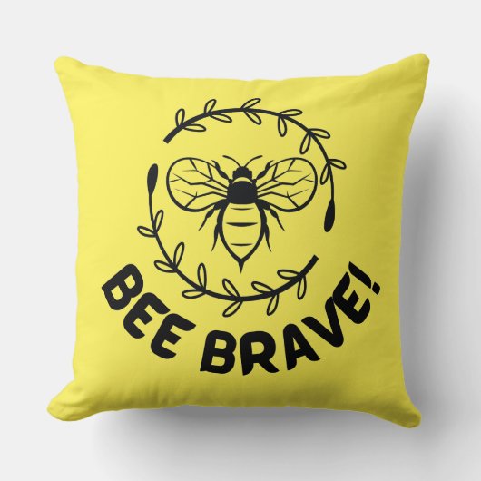 勇敢である クッション (正面)