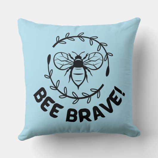 勇敢である クッション (裏面)