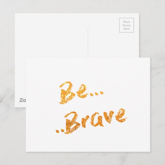 勇敢である ポストカード (正面/裏面)