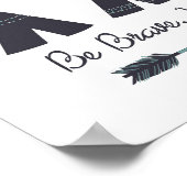 勇敢であれ、リトルワン保育園のアート ポスター (角)