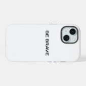 勇敢であれ iPhone 15ケース (裏面横)