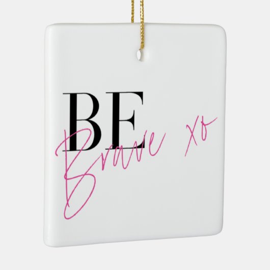 勇敢であ前向きるやる気を起こさせる感動的 セラミックオーナメント (右)