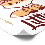 勇敢でいてね 小さな部族のキツネ 可愛いベビー部屋 ポスター (角)