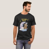 勇敢です 私はとても勇敢なテディベア 月 かわいい Tシャツ (正面フル)