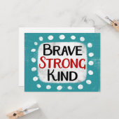 勇敢で優しいグリーティングカード カード (正面/裏面インサイチュ)