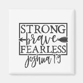 勇敢で勇敢な マグネット (正面)