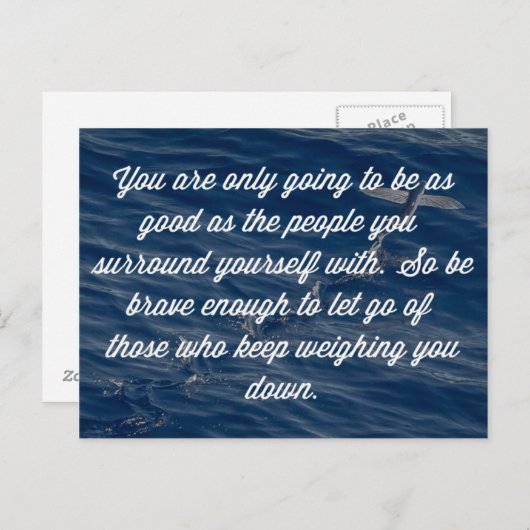 勇敢で十分な引用文 ポストカード (正面/裏面)