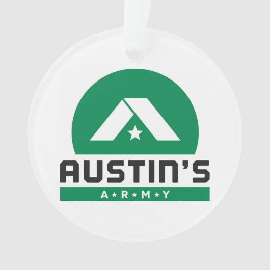 勇敢で及び強いアクリルのオーナメント オーナメント (正面)