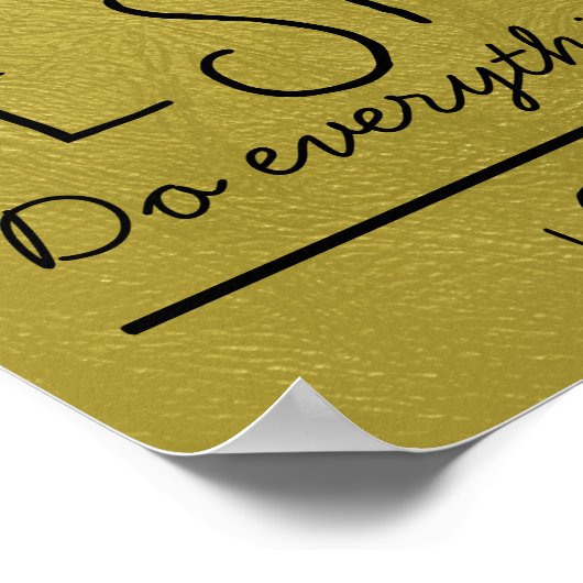 勇敢で強い聖書の詩ポスター ポスター (角)