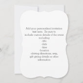 勇敢で愛国心が強い米国のために自由のの土地 招待状 (裏面)