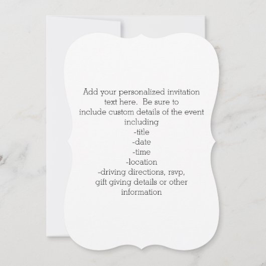 勇敢で愛国心が強い米国のために自由のの土地 招待状 (裏面)