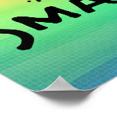 勇敢で美しく頭が切れるウォールアート ポスター (角)