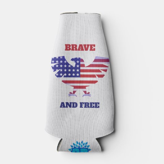 勇敢で自由 ボトルクーラー (正面)