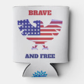 勇敢で自由 缶クーラー (正面)