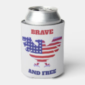 勇敢で自由 缶クーラー (缶正面)