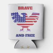 勇敢で自由 缶クーラー (正面)