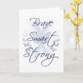 勇敢で頭が切れるな強い カード (黄色い花)