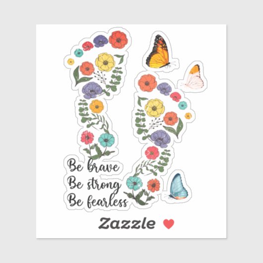 勇敢で、強く、恐れを知らない シール (シート)