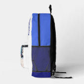 勇敢で、自信があり、冒険心がある プリントバックパック (右)