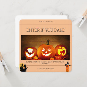 勇敢なあなただけが入場を許される!ハロウィンの夜に潜む恐怖 招待状
