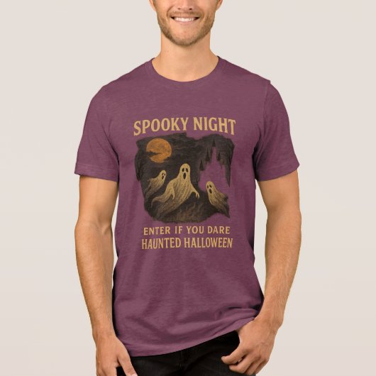 勇敢なら入って Spooky Night トライブレンドＴシャツ (正面)