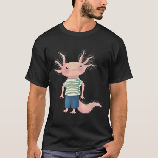 勇敢なウーパールーパー Tシャツ (正面)