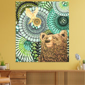 勇敢なクマ キャンバスプリント (インサイチュ (リビング))