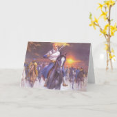 勇敢なグリーティングカード。 カード (黄色い花)