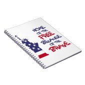 勇敢なサインのために自由の家 ノートブック (右側)