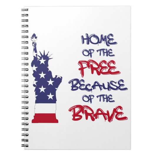 勇敢なサインのために自由の家 ノートブック (正面)