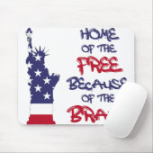 勇敢なサインのために自由の家 マウスパッド (マウス)