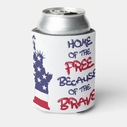 勇敢なサインのために自由の家 缶クーラー (缶裏面)