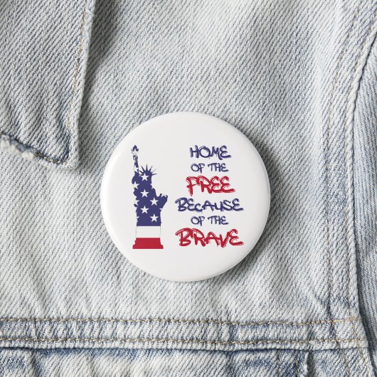 勇敢なサインのために自由の家 缶バッジ