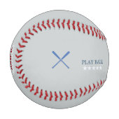 勇敢なサメの野球パーソナライズされた選手 野球ボール (正面左)