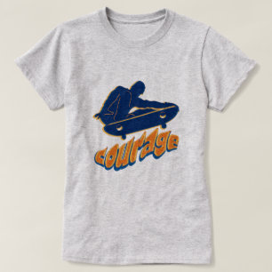 勇敢なスケートボーダー Tシャツ