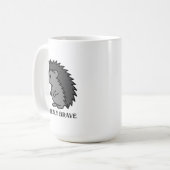 勇敢なハリネズミ コーヒーマグカップ (正面左)