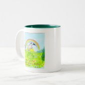 勇敢なハート無政府主義者ヤギ ツートーンマグカップ (正面左)