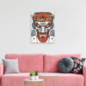 勇敢なハート:感動的勇気引用文 キャンバスプリント (インサイチュ (リビング))