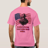 勇敢なピンクの伝統 Tシャツ (裏面)